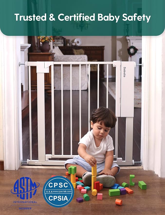 Babelio Smart Baby Gate with Auto-Unlock/Close, Pressure Mounted No Drill - Image 6