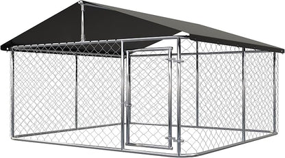 Outdoor Dog Enclosure Heavy Duty Dog Kennel House Mesh Dog Big Cage Pet Kennel by ATTAV