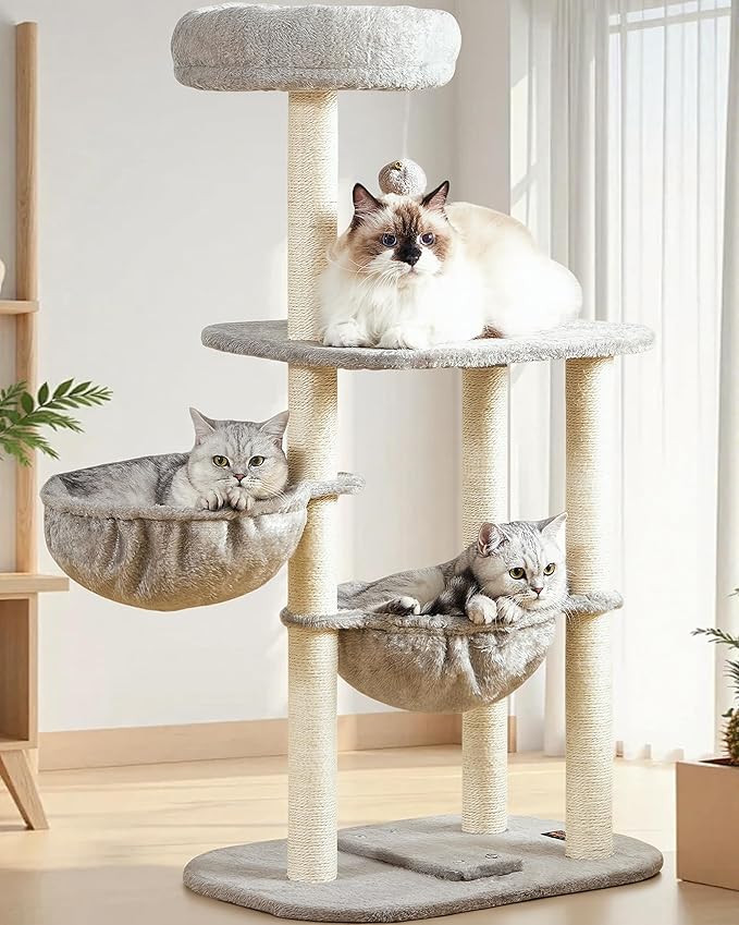 Small Cat Tree Tower with Lots of Scratching Posts by FeliskynCatTreeTower