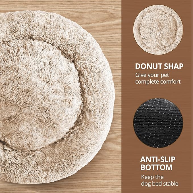 JOLLYVOGUE Calming Small Dog & Cat Bed - Image 3