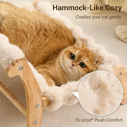 Solid Wood Cat Couch Bed for Indoor Cats, Modern Cat Sofa - Image 2