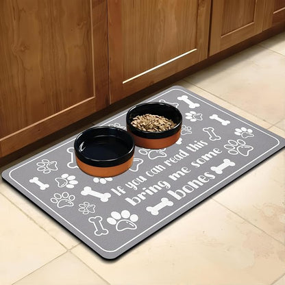 Pet Feeding Mat for Floors Waterproof Dog Mat for Food and Water Absorbent - Image 8