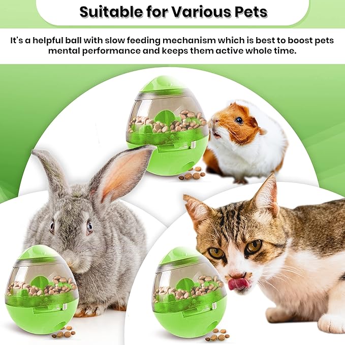 SunGrow Puppy, Small Dog Breeds, and Cat Treat Ball, Slow Pet Feeder, Boredom - Image 5