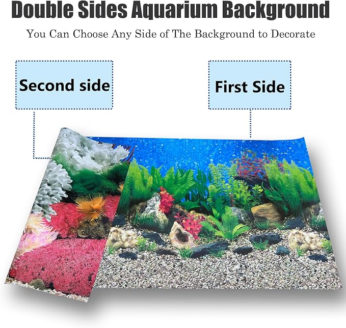 Aquatic Plant Aquarium Background Sticker Coral HD Fish Backgrounds - Image 5