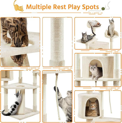 Yaheetech Multi-Level Cat Trees Cat Towers 79in Cat Tree - Image 4