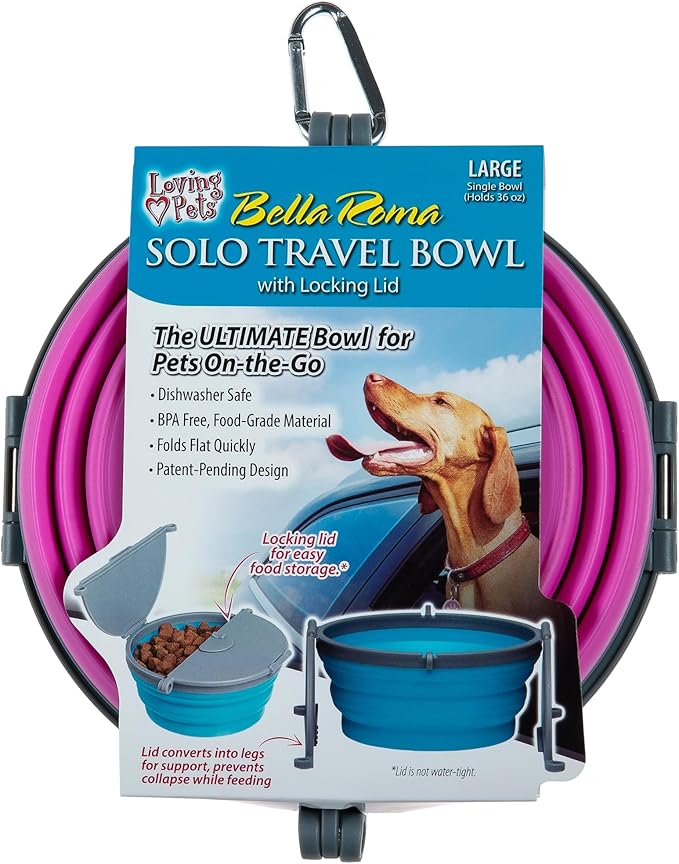 Loving Pets Bella Roma Collapsible Dog Bowls by Loving+Pets