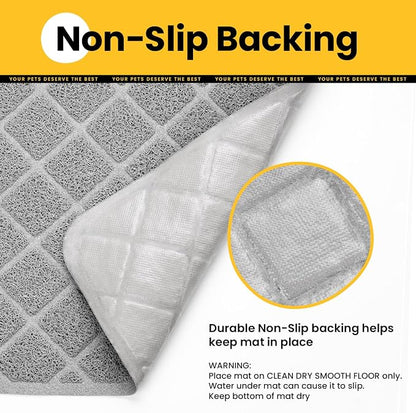 Cat Litter Mat Litter Trapping Mat, Less Waste Cat Litter Box Mat - Image 5