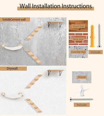 Cat Wall Shelves Set of 4, - Image 9
