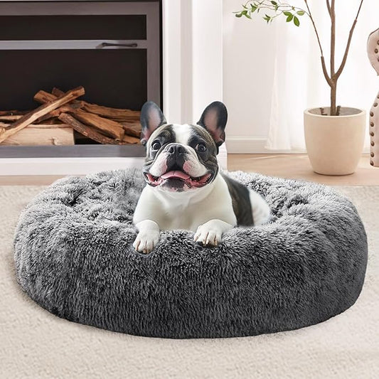 JOLLYVOGUE Calming Dog Bed for Small Dogs by JOLLYVOGUE