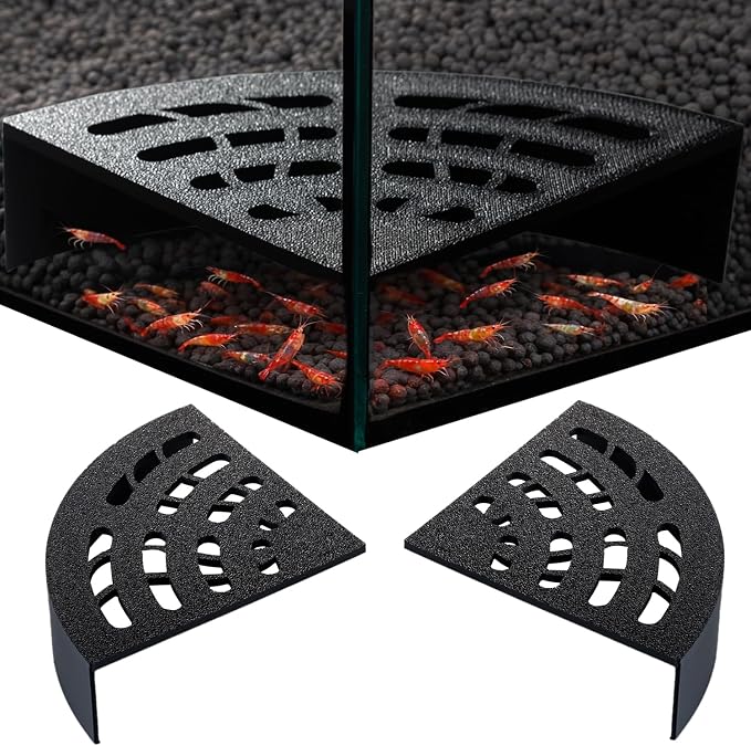 Shrimp Cave 2-Pack – Space-Saving Fan-Shaped Aquarium Cave Decor by Unknown