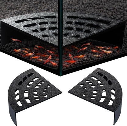 Shrimp Cave 2-Pack – Space-Saving Fan-Shaped Aquarium Cave Decor by Unknown