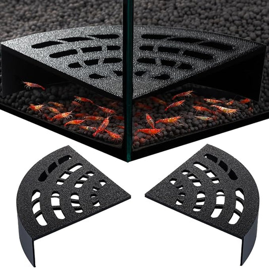Shrimp Cave 2-Pack – Space-Saving Fan-Shaped Aquarium Cave Decor by Unknown