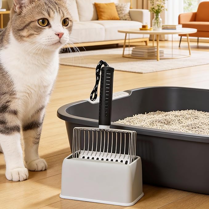 Efficient Metal Cat Litter Scoop- Stainless Steel Cat Litter Scooper - Image 3