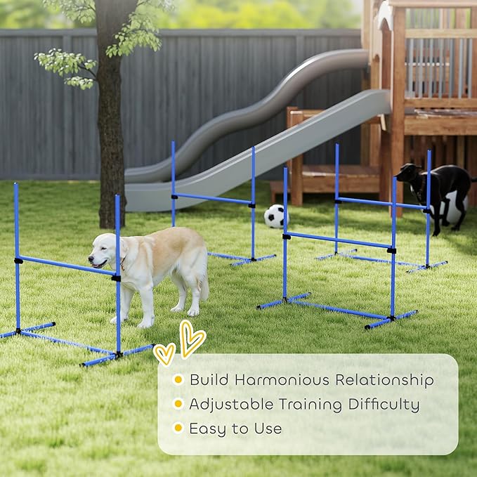 PawHut 4 Piece Dog Agility Training Equipment - Image 7