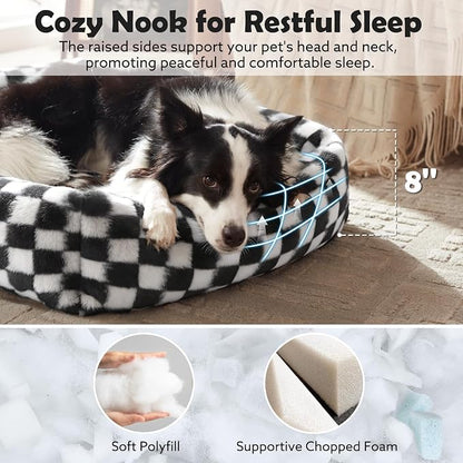 JOEJOY Large Dog Beds Large Sized Dog, Rectangle Washable Orthopedic Corduroy - Image 2