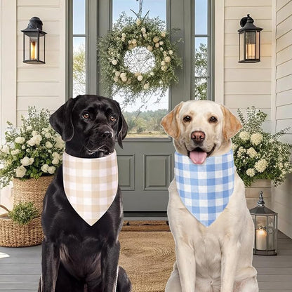 Spring Dog Bandanas Large 2PCS, 4 Pattern Summer Floral Scarf - Image 5