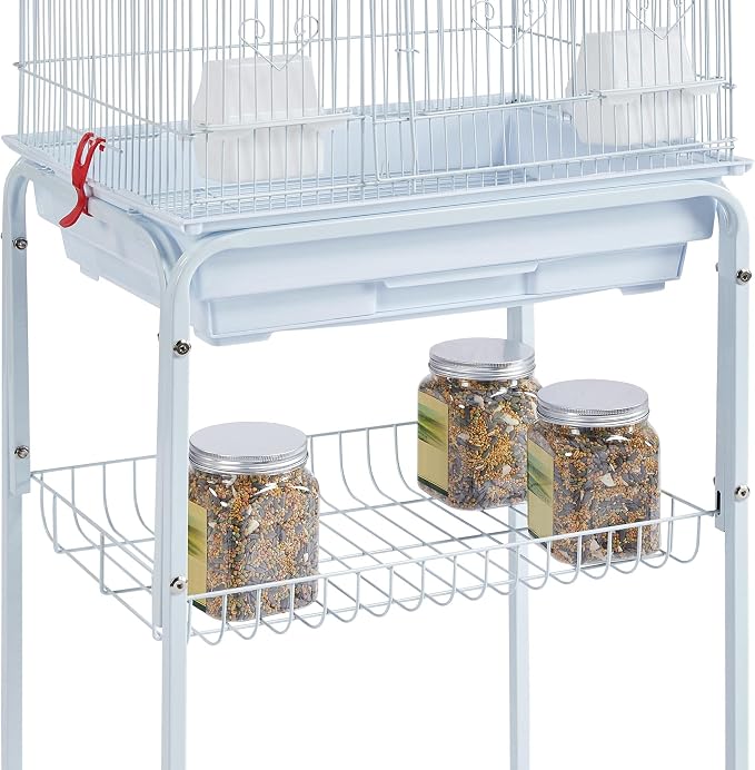 Yaheetech 62.5-inch Roof Top Flight Bird Cage - Image 7