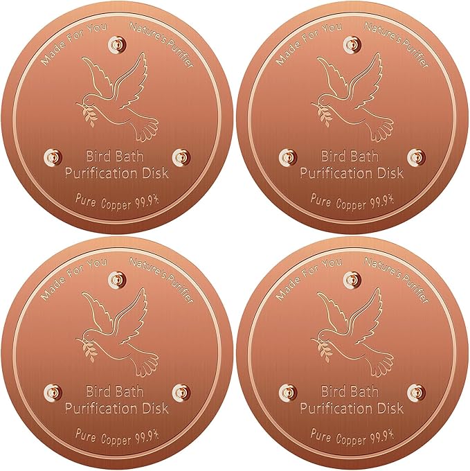 Bird Bath Copper Disk, Pure Copper Bird Bath Purification Disc, Save Cleaning by Unknown