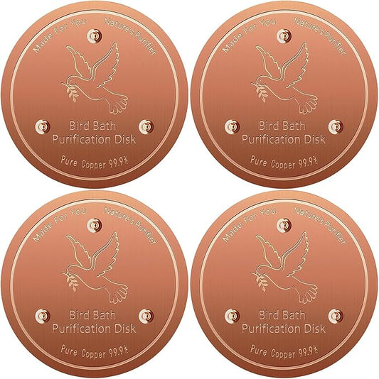 Bird Bath Copper Disk, Pure Copper Bird Bath Purification Disc, Save Cleaning by Unknown