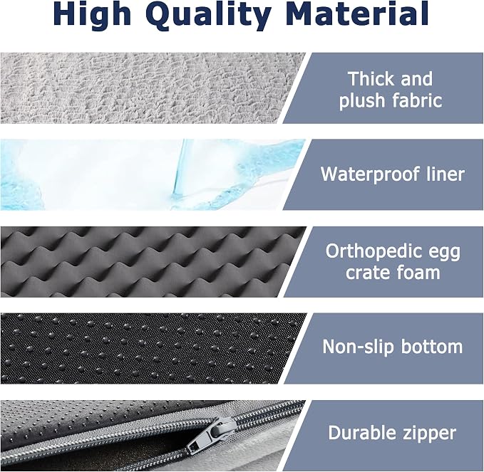 WESTERN HOME Large Dog Bed, Orthopedic Dog Beds - Image 5