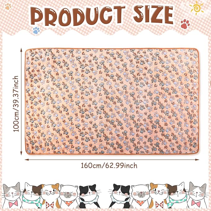 Tatuo 4 Pcs Dog Blanket for Pet Cat Blankets Indoor Puppy Teething Stuff Toys - Image 2
