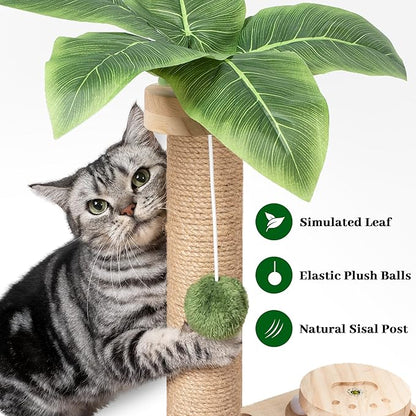 Meowoou Cat Scratching Post Cat Scratcher Interactive Toy - Image 3