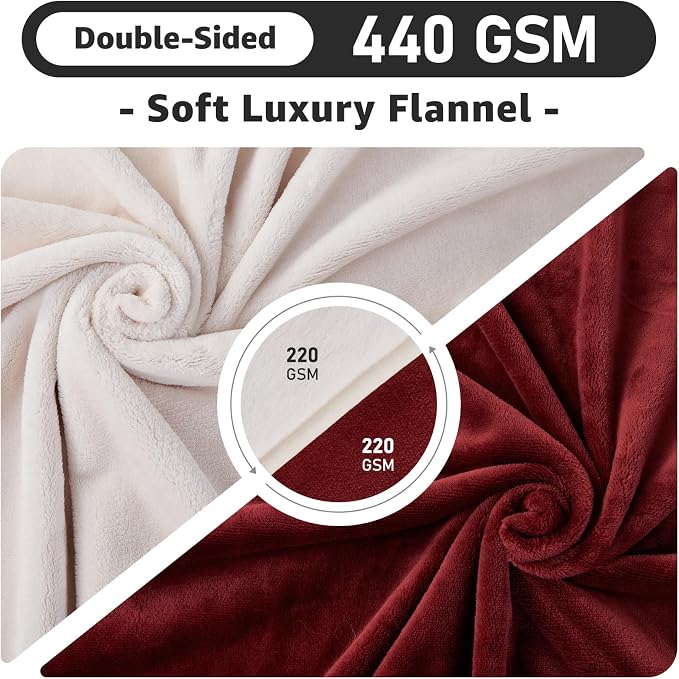 LOOBANI Waterproof Blanket for Bed: Reversible Soft Flannel King Size Bed - Image 5