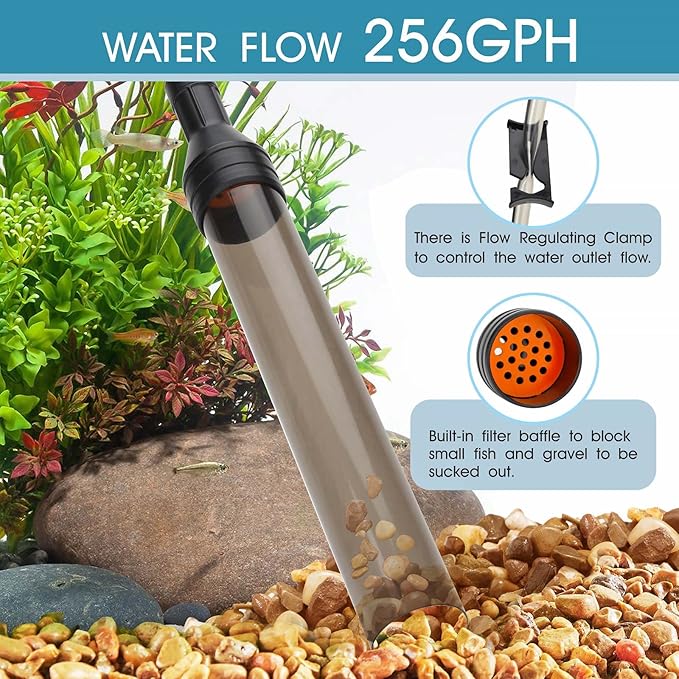 hygger Manual 256GPH Gravel Vacuum - Image 2