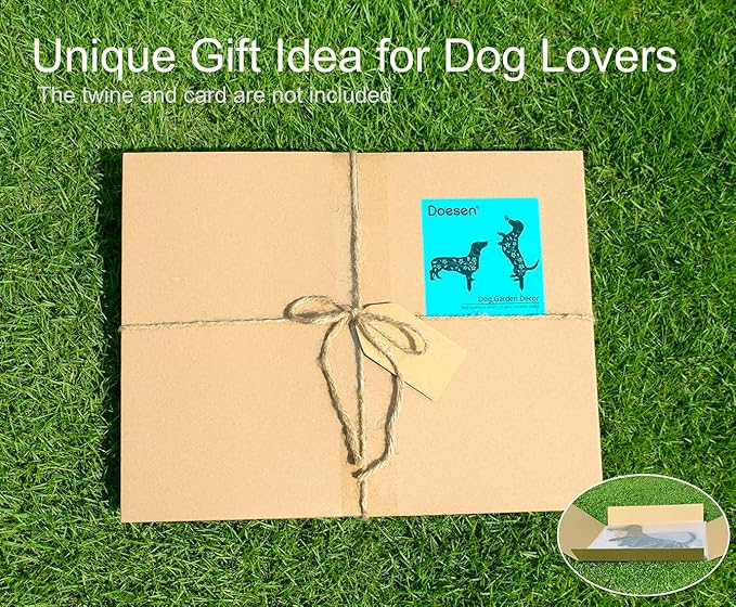 Dog Garden Decor for Outside, Dachshund Gifts for Dog Lovers, Rust Proof Metal - Image 4