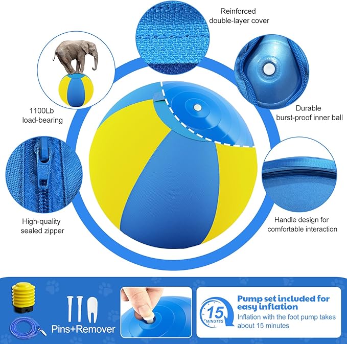 Happypaw 18'' Herding Ball for Dogs – Enhanced Chew Resistance & Heavy-Duty - Image 5