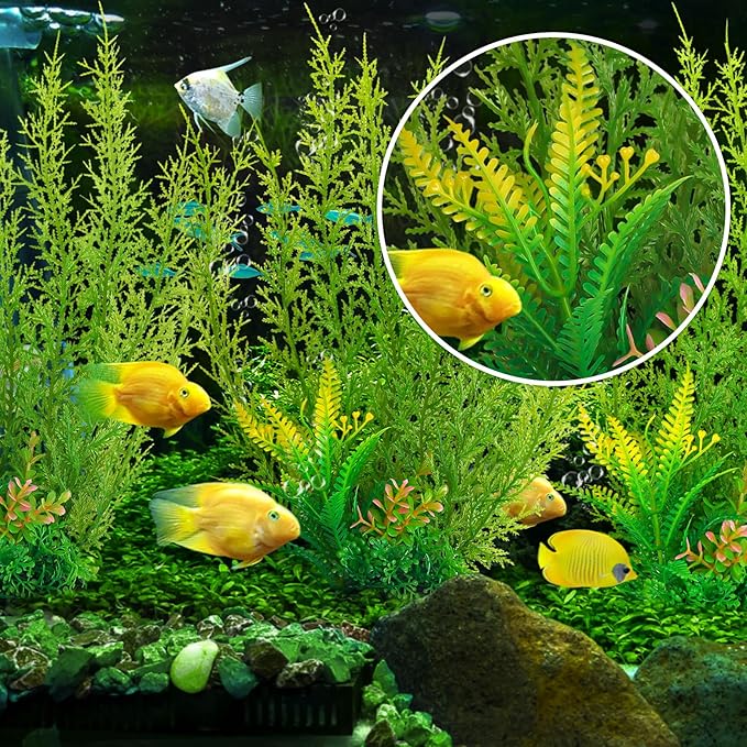 Fish Tank Accessories Large Plants, Aquarium Decor Plastic Plants 3pcs - Image 5