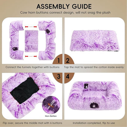 Extra Large Cat Tunnel Bed, 4 Ways Tunnels - Image 7