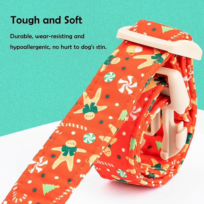 Faygarsle Christmas Dog Collar, Plastic Buckle - Image 3