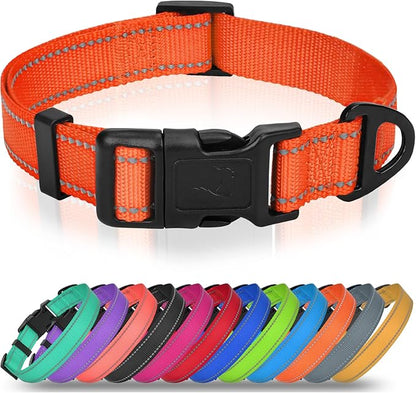 Joytale Large Dog Collar, Reflective and Adjustable Nylon Pet Collar by Joytale