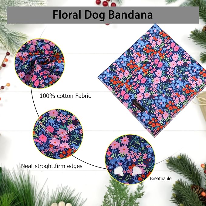 ARING PET Floral Dog Bandanas - Image 2