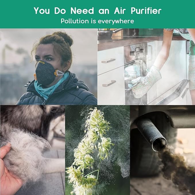 Afloia Air Purifiers for Home Large Room Up to 880 Ft², Efficient Filter Air - Image 2
