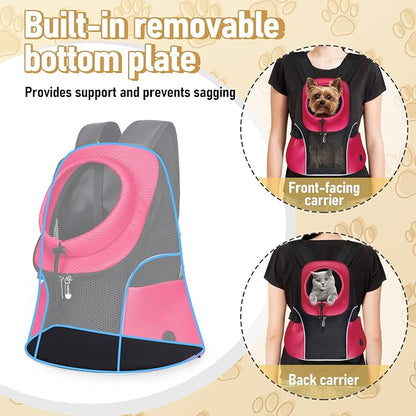 WOYYHO Pet Dog Carrier Backpack Small Dog Front Backpack Ventilated Mesh Dog - Image 5