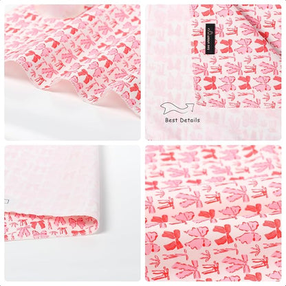 ARING PET Valentine's Day Dog Bandana, Cute Pink Bow Pet Bandanas Scarf - Image 5
