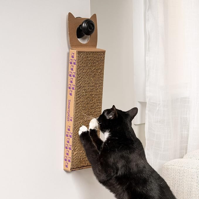 SmartyKat Scratch Up Corrugated Hanging Cat Scratcher, Catnip Infusion - Image 2