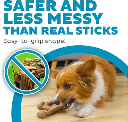 Outward Hound Pupstages Dogwood Jack Dog Chew Toy – Real-Wood Blend, Bacon - Image 4
