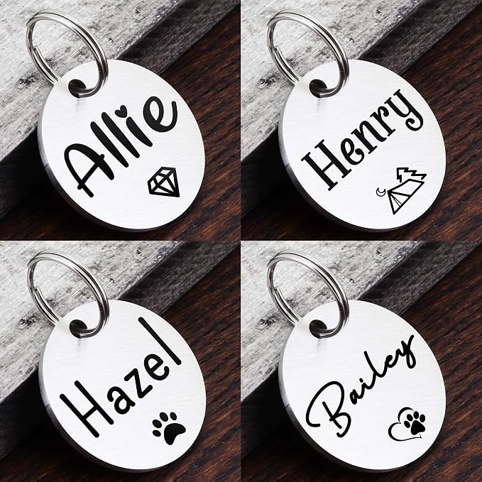 Ultra Joys Dog ID Tag, Custom Dog Tag Personalized Cat Tag, Pet ID Tag - Image 4