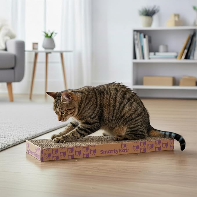SmartyKat Scratch Up Corrugated Hanging Cat Scratcher, Catnip Infusion - Image 8