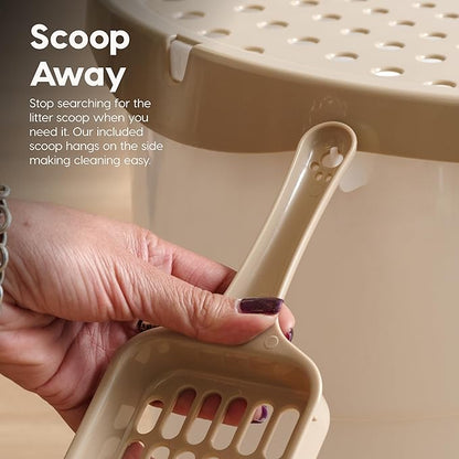 IRIS USA Top Entry Cat Litter Box, Large Enclosed - Image 4