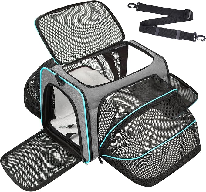 Premium Pet Carrier – Dog & Cat Travel Bag, Airline Approved, Soft-Sided Design by Unknown