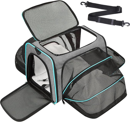 Premium Pet Carrier – Dog & Cat Travel Bag, Airline Approved, Soft-Sided Design by Unknown