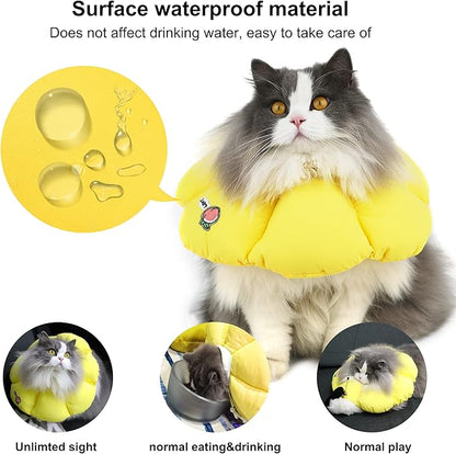 HiDREAM Cat Cone Collar, Cute Waterproof Elizabethan e Collar - Image 2