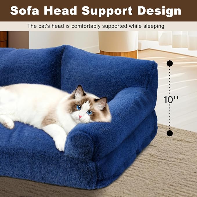 Cat Beds for Indoor Cats, Cat Couch Bed, Cute Cats Sofas for Pets, Small Dog - Image 7