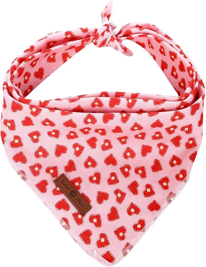 lionet paws Valentines Dog Bandana by lionetpaws
