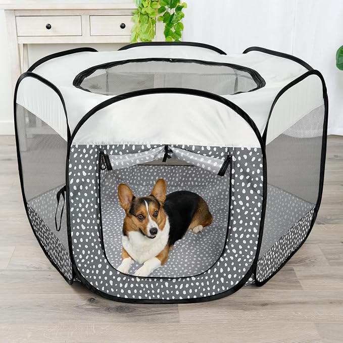 Furhaven Portable Dog Playpen Cat Tent, Pet Playground, Kennel Foldable Indoor - Image 2