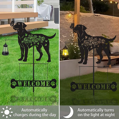 Labrador Metal Garden Stakes Yard Decor - Image 5